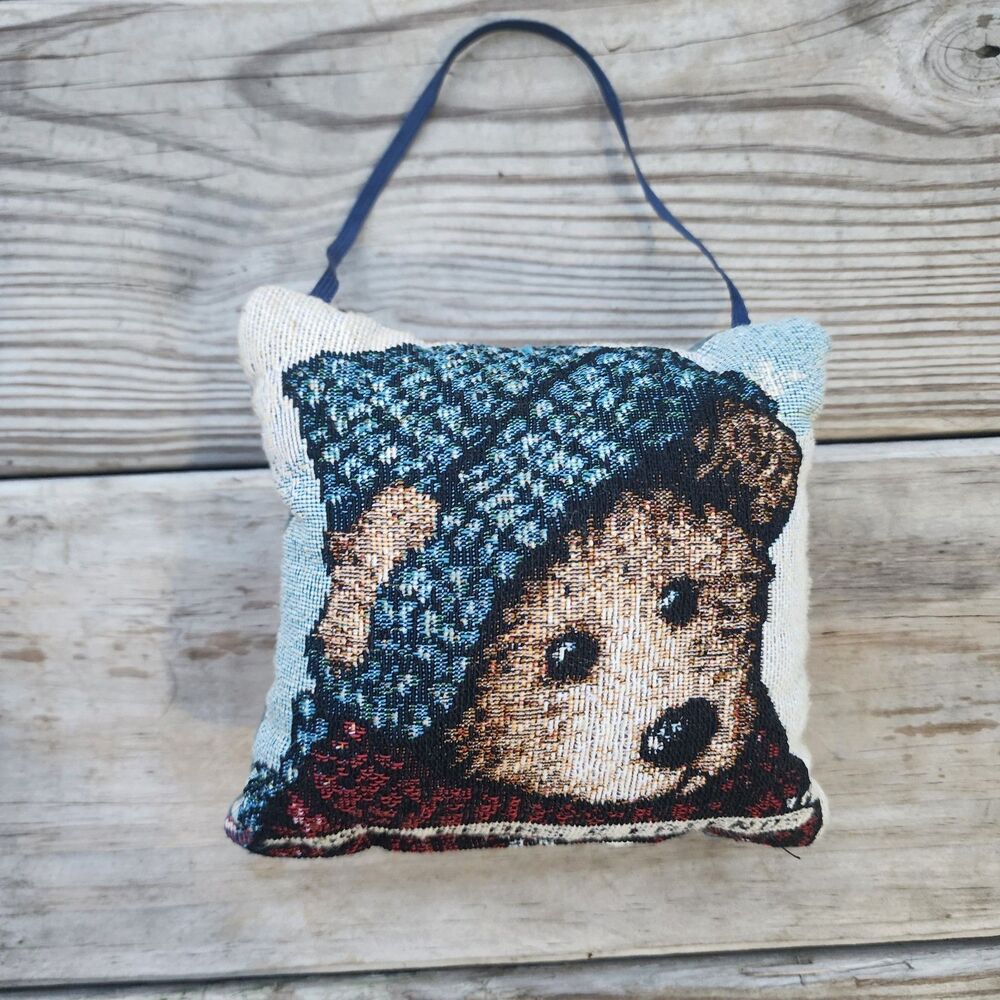 Boyds Bears Edmund and Bailey Tapestry Doorknob Pillow Made in USA